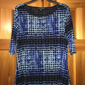 Cable & Gauge blue top